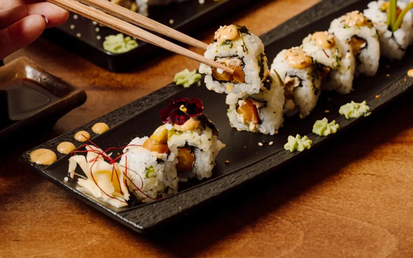 Bloomer éponge rayé rouge sushi main image 1
